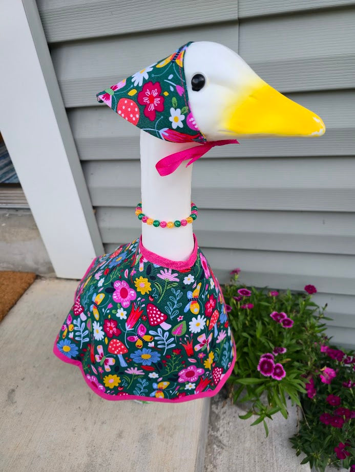 Floral Forest Porch Goose Outfit