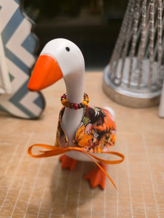 Thanksgiving Gnomes Desk Goose Outfit