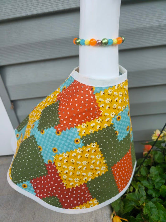 Autumn Patchwork Porch Goose Outfit
