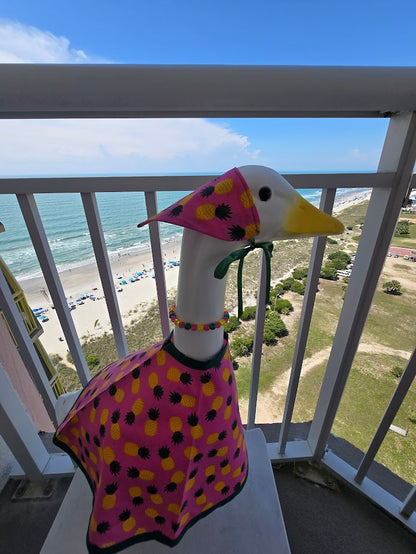 Pink Pineapple Porch Goose Outfit