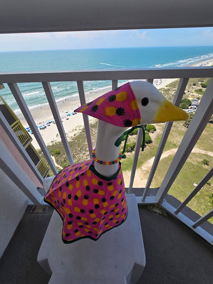 Pink Pineapple Porch Goose Outfit