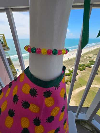 Pink Pineapple Porch Goose Outfit