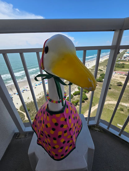 Pink Pineapple Porch Goose Outfit