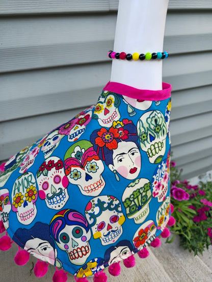 Dia De Los Muertos Porch Goose Outfit
