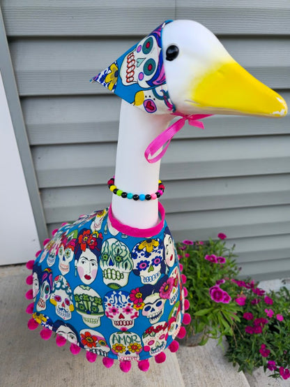 Dia De Los Muertos Porch Goose Outfit