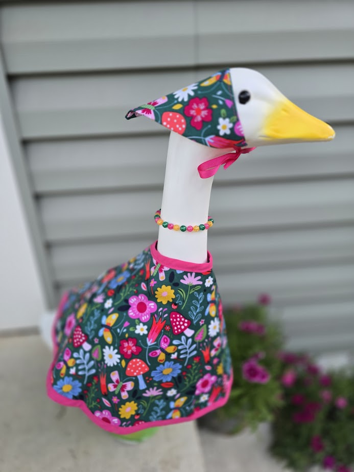 Floral Forest Porch Goose Outfit