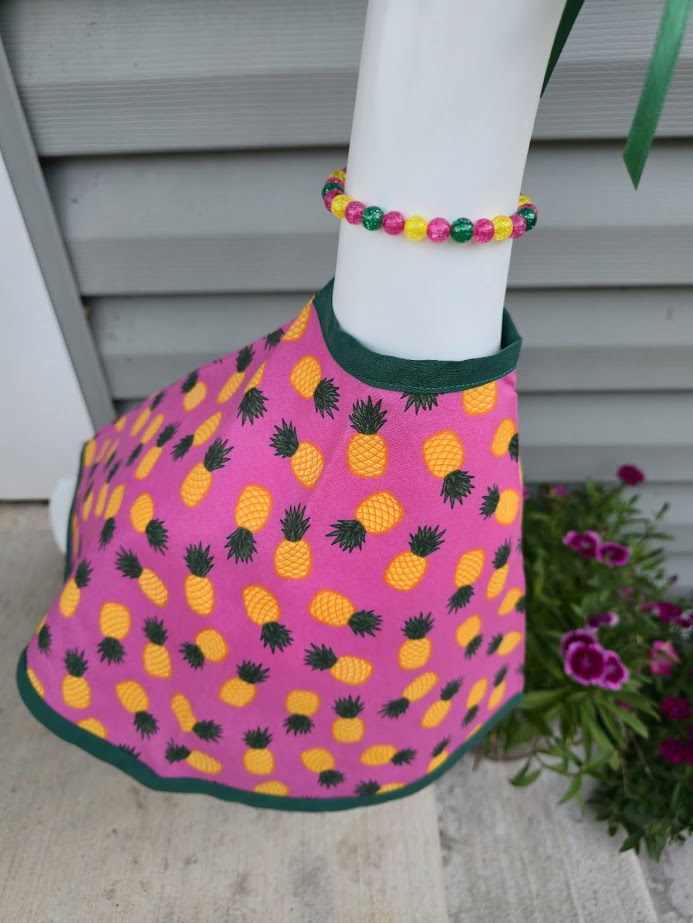 Pink Pineapple Porch Goose Outfit