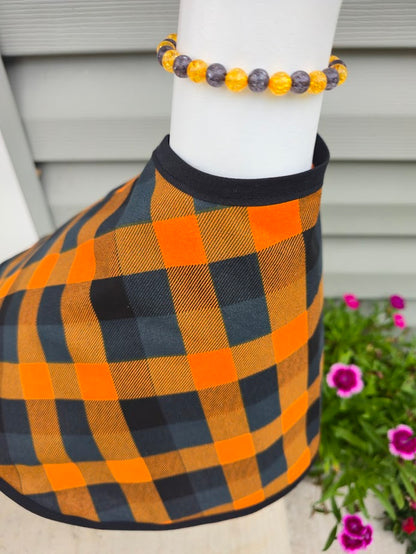 Halloween Plaid Porch Goose Outfit
