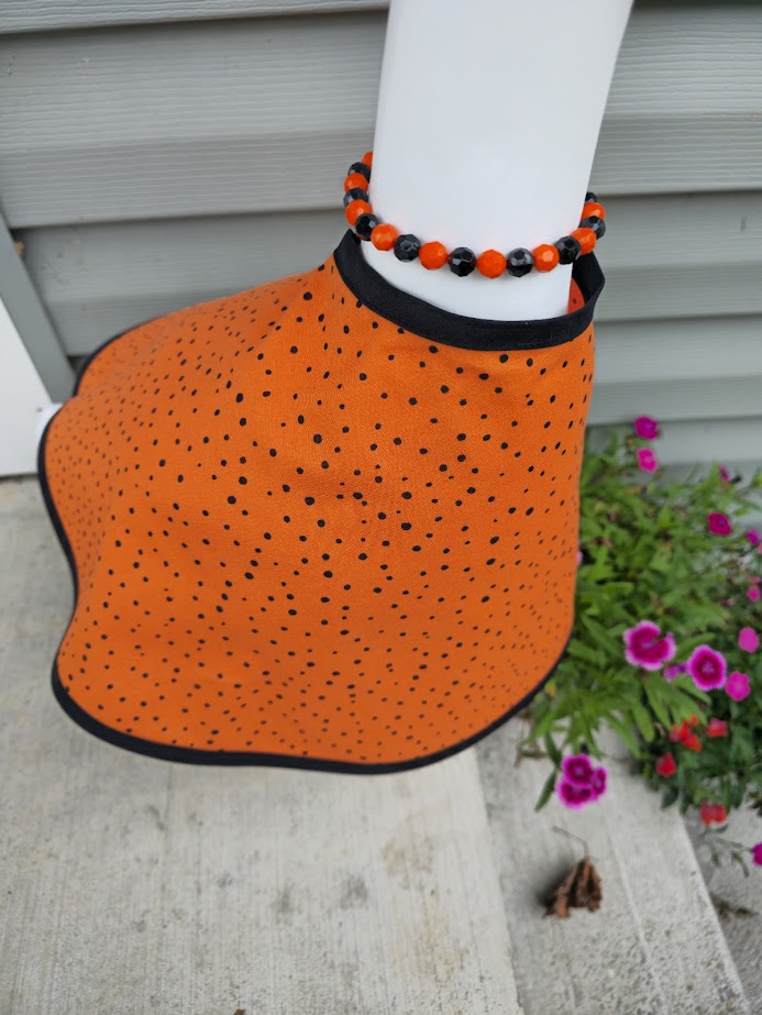 Polka Dot Splatter Pumpkin Porch Goose Outfit