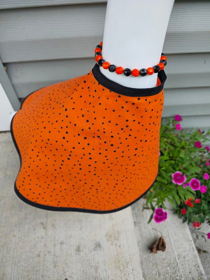 Polka Dot Splatter Pumpkin Porch Goose Outfit