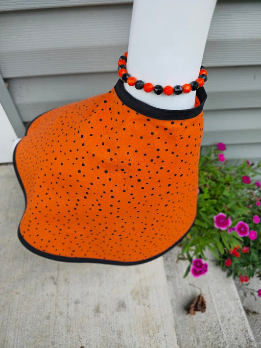 Polka Dot Splatter Pumpkin Porch Goose Outfit