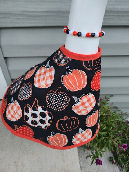 Patterned Pumpkin Porch Goose Outfit