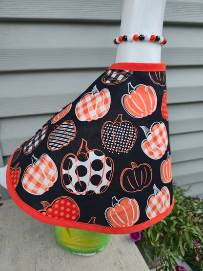 Patterned Pumpkin Porch Goose Outfit
