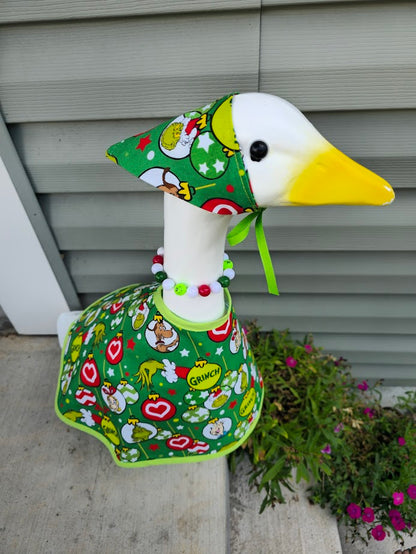 Merry Grinch Mischief Porch Goose Outfit