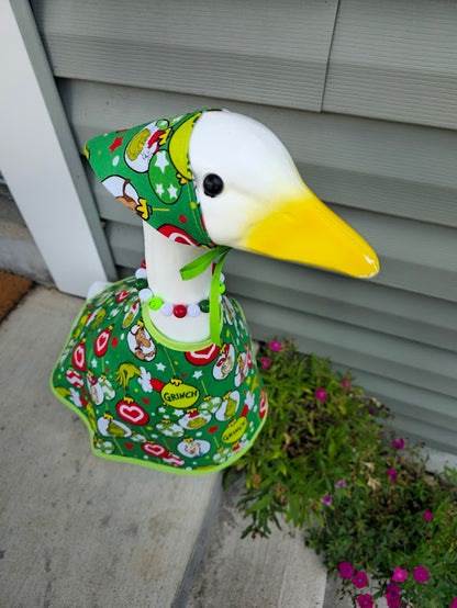 Merry Grinch Mischief Porch Goose Outfit