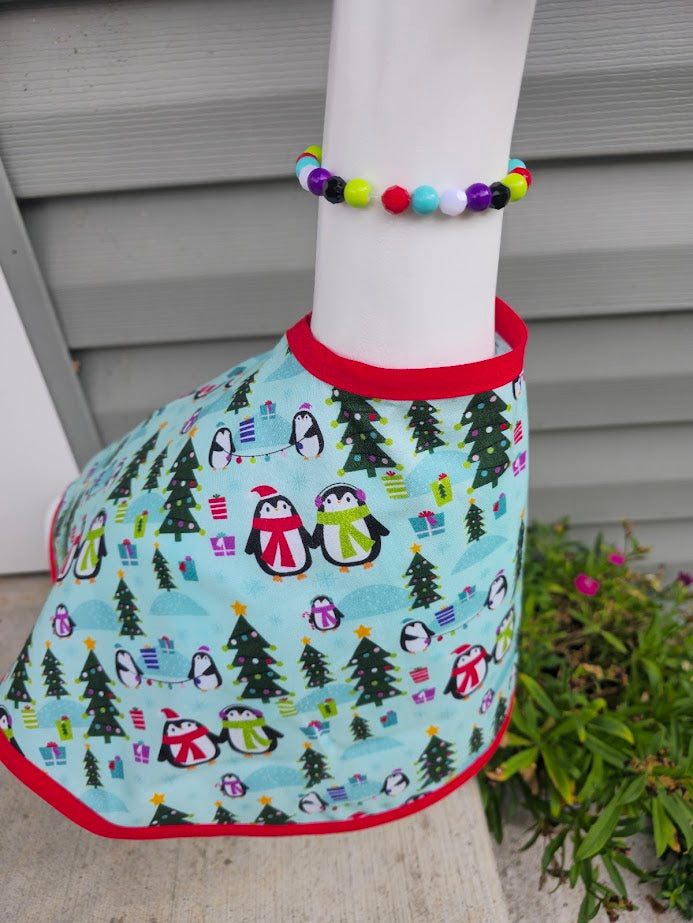 Peppermint Penguins Porch Goose Outfit
