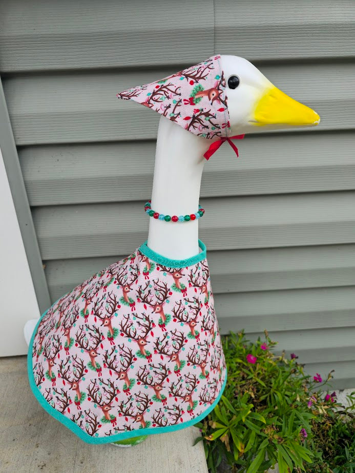 Reindeer Wishes Porch Goose Outfit