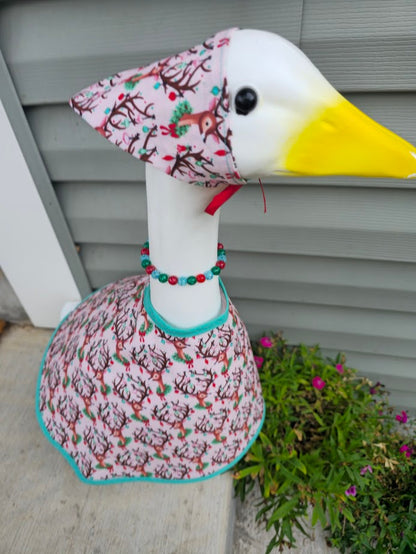 Reindeer Wishes Porch Goose Outfit