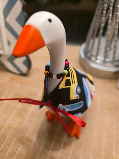 School Bus Buddy Desk Goose Outfit