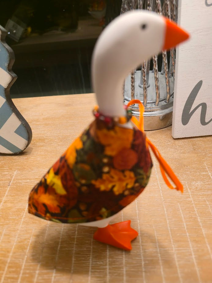 Fall Leaves (Small) Desk Goose Outfit