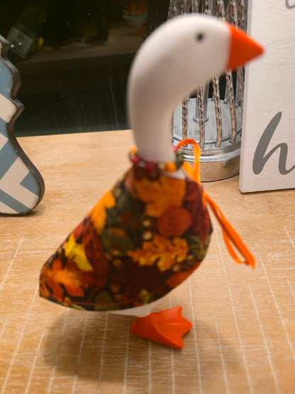 Fall Leaves (Small) Desk Goose Outfit