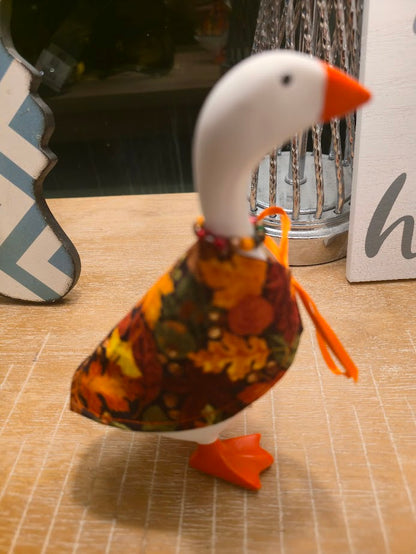 Fall Leaves (Small) Desk Goose Outfit