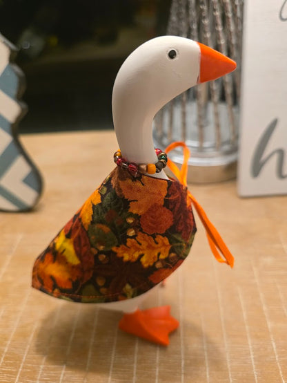 Fall Leaves (Small) Desk Goose Outfit