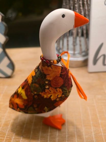 Fall Leaves (Small) Desk Goose Outfit