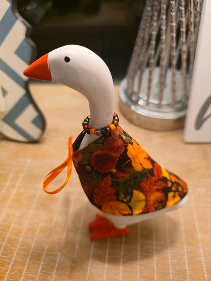 Fall Leaves (Small) Desk Goose Outfit