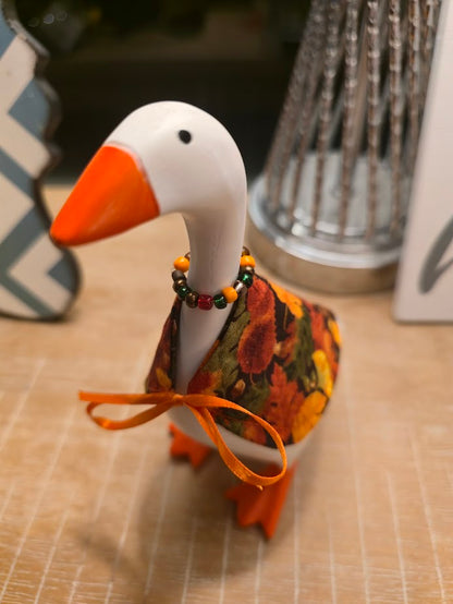 Fall Leaves (Small) Desk Goose Outfit