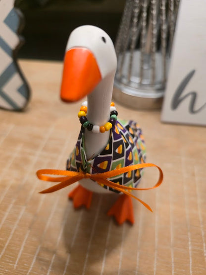 Candy Corn Cutie Desk Goose Outfit
