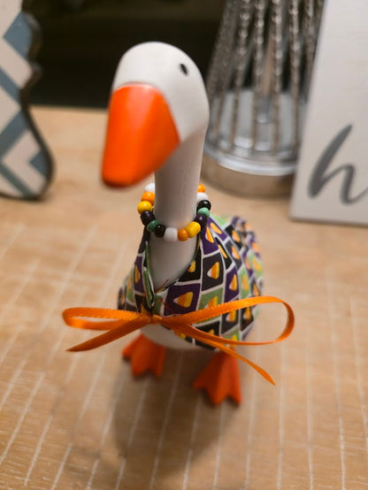 Candy Corn Cutie Desk Goose Outfit