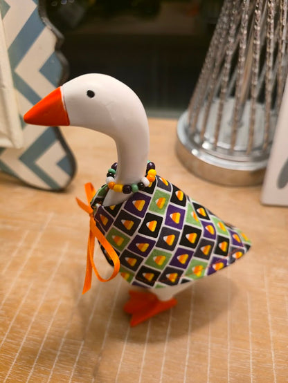 Candy Corn Cutie Desk Goose Outfit