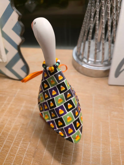 Candy Corn Cutie Desk Goose Outfit
