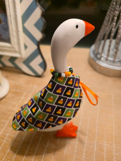 Candy Corn Cutie Desk Goose Outfit