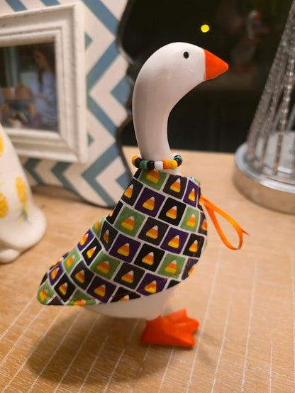 Candy Corn Cutie Desk Goose Outfit