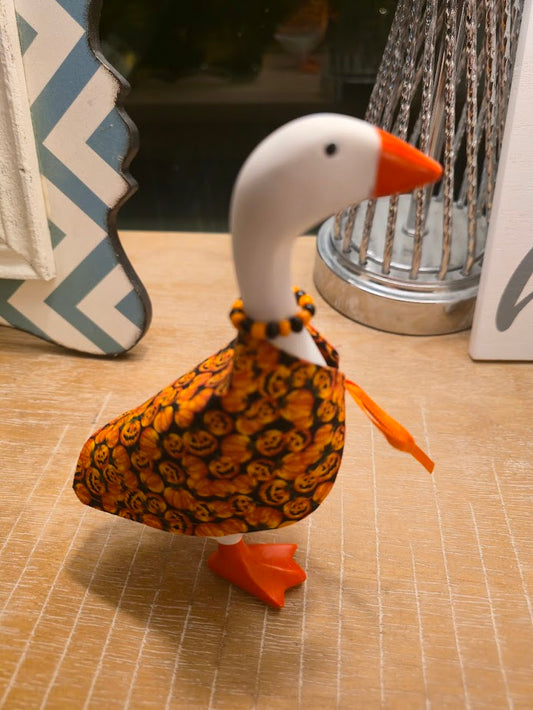Jack-o-Lantern Jester Desk Goose Outfit