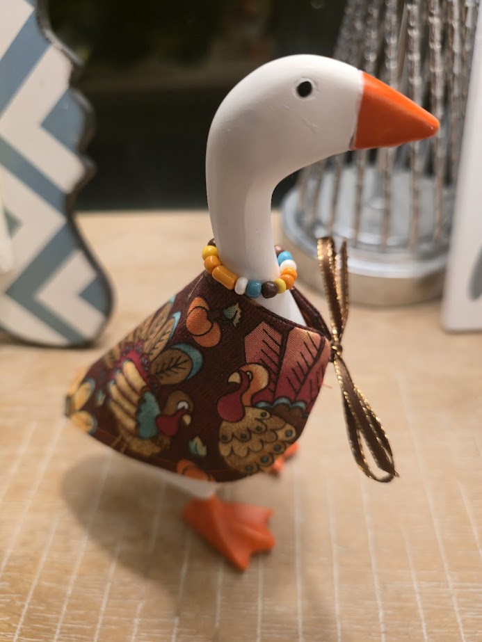 Thanksgiving Turkey Desk Goose Outfit