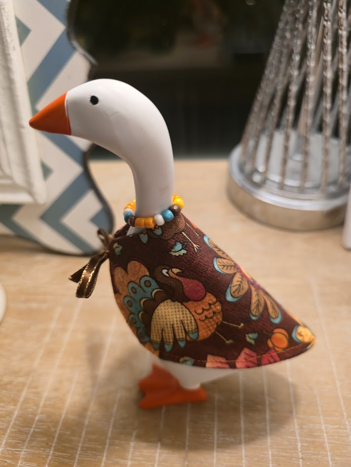 Thanksgiving Turkey Desk Goose Outfit
