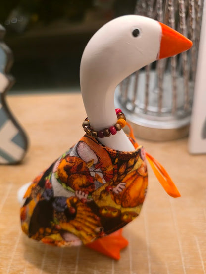 Thanksgiving Gnomes Desk Goose Outfit