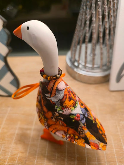 Thanksgiving Gnomes Desk Goose Outfit