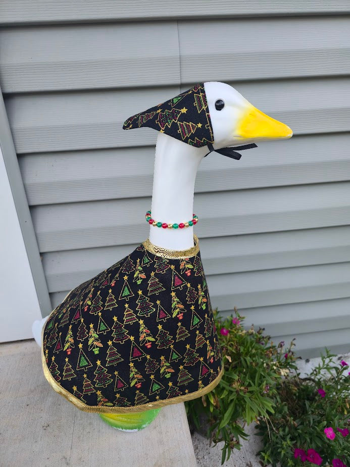 Midnight Evergreen Porch Goose Outfit