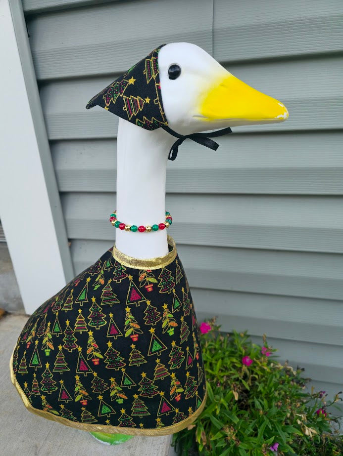 Midnight Evergreen Porch Goose Outfit