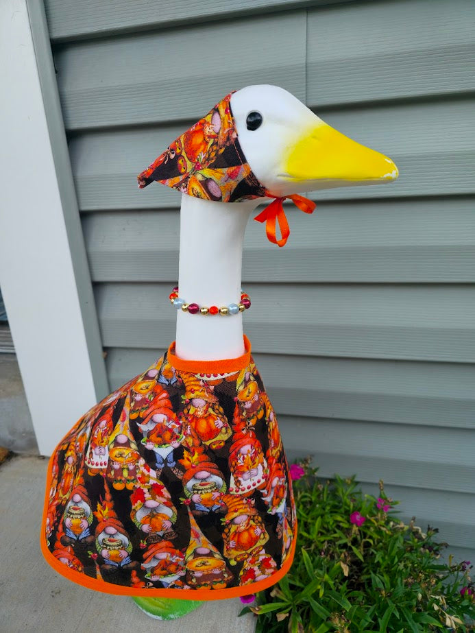 Thanksgiving Gnomes Porch Goose Outfit