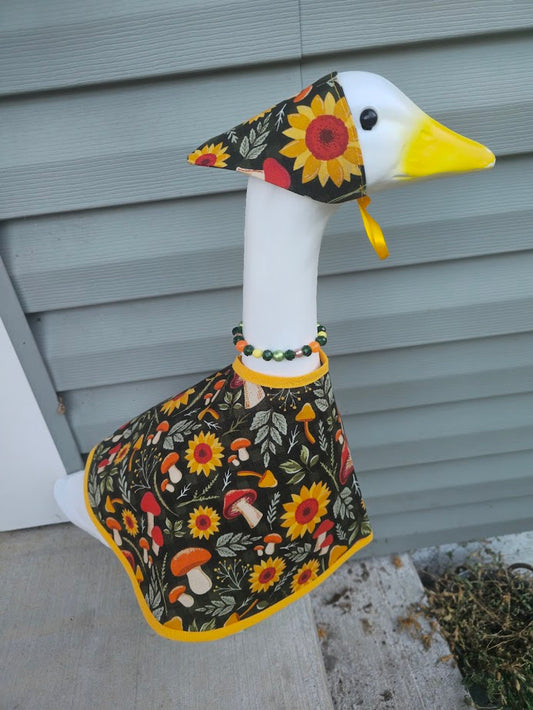 Cozy Autumn Garden Porch Goose Outfit