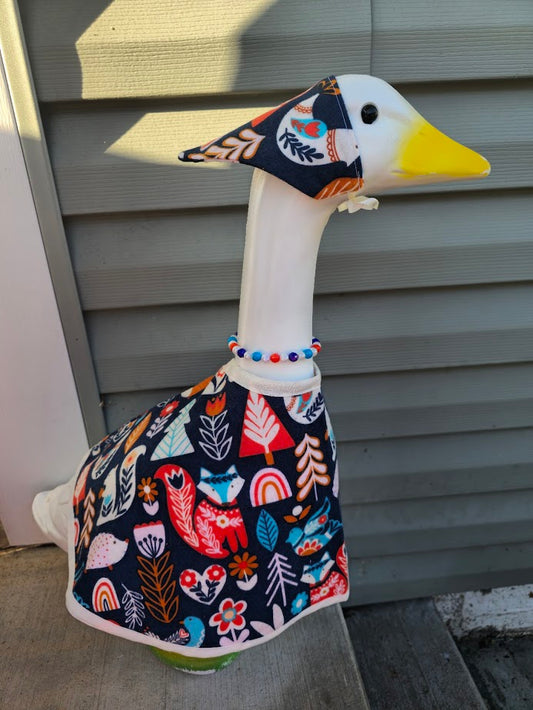 Nordic Woodland Whimsy Porch Goose Outfit