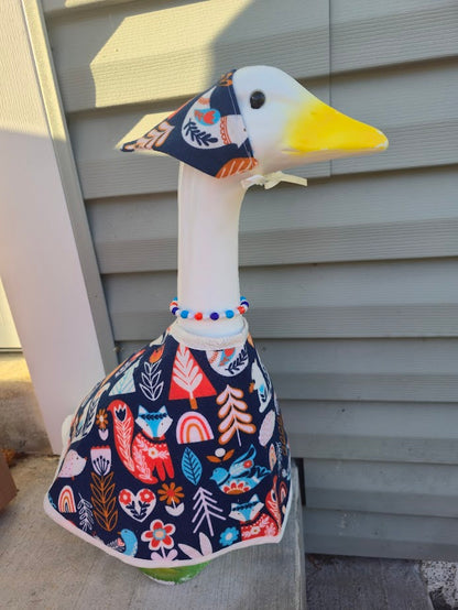 Nordic Woodland Whimsy Porch Goose Outfit