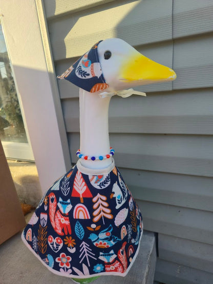 Nordic Woodland Whimsy Porch Goose Outfit