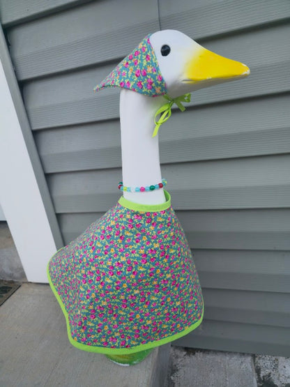 Soft Floral Garden Porch Goose Outfit