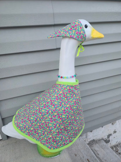 Soft Floral Garden Porch Goose Outfit